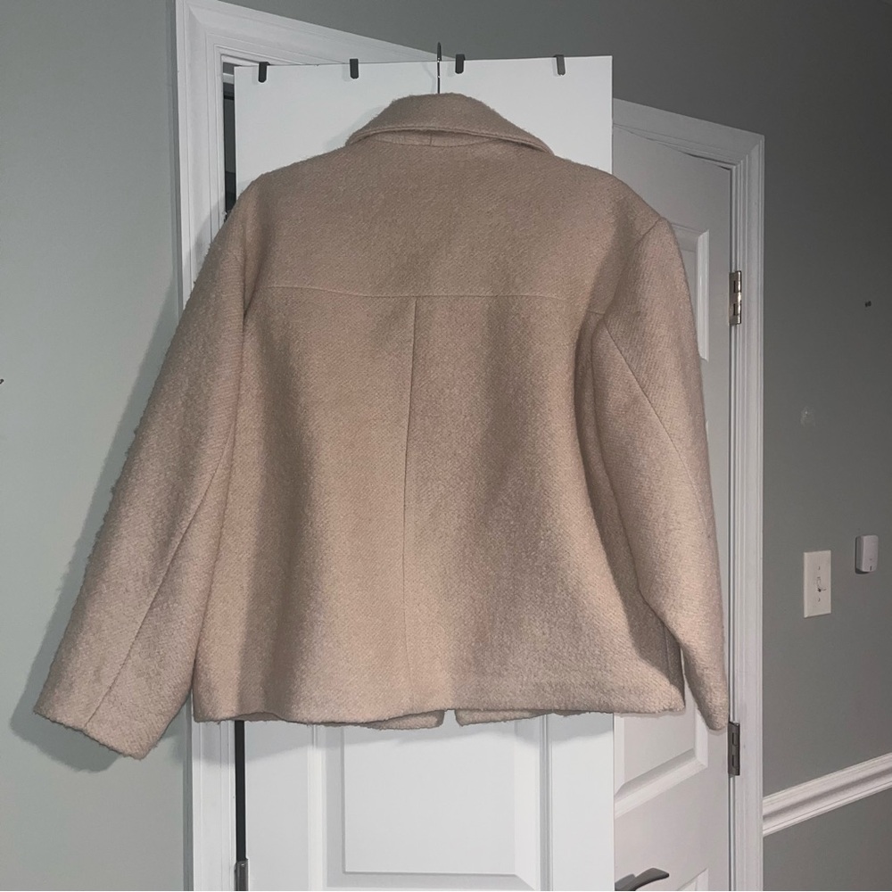 Oversized ASOS Monkl Cream Teddy Jacket (small-large) - Picture 2 of 3